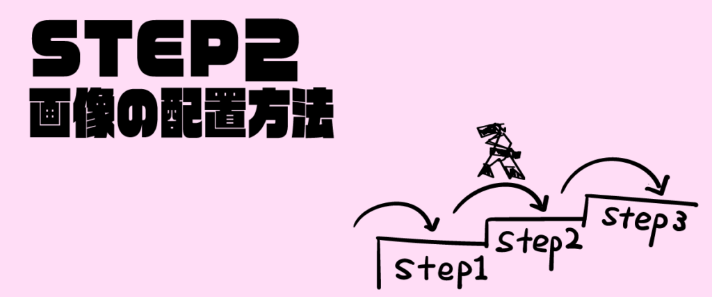 STEP2 画像の配置方法
